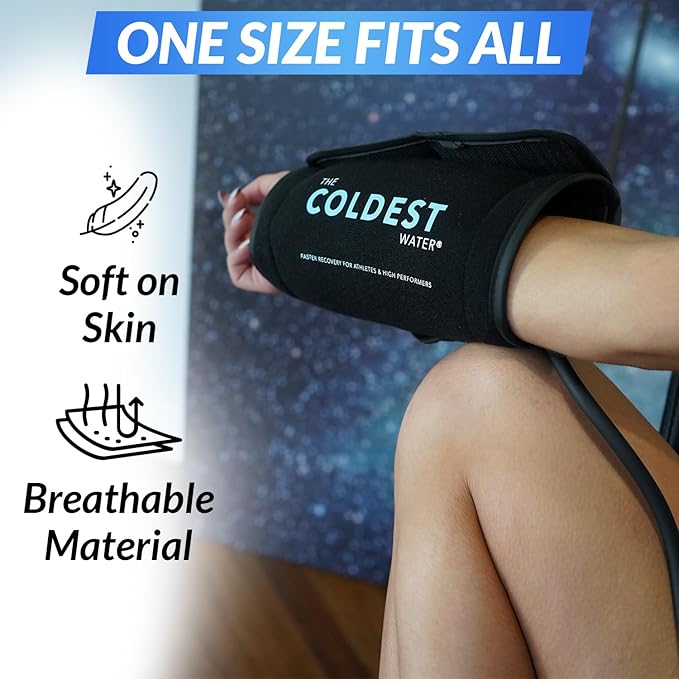The Coldest Wrist Ice Pack - Ice Pack Wrist Brace w/Cold Therapy Air Compression - 8” X 16” Wrist Compression Sleeve for Wrist Sprain, Rheumatoid Arthritis, Tendinitis, Swelling Injuries, & More