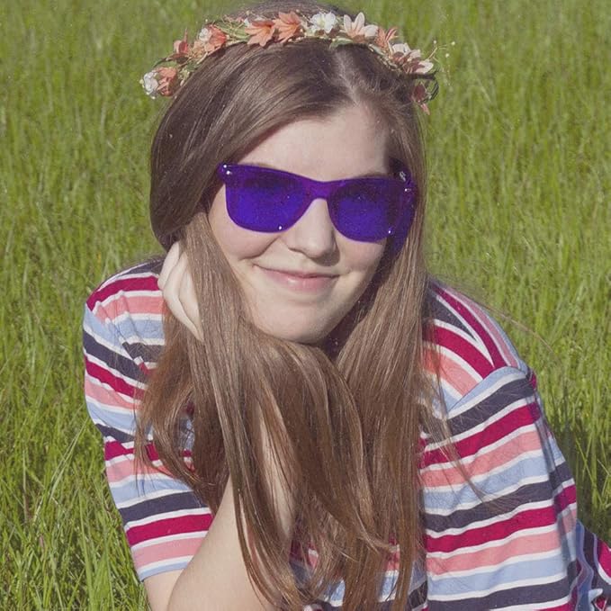 PURPLE CANYON Indigo Color Therapy Glasses for Chakra Healing, Chromotherapy, and Mood