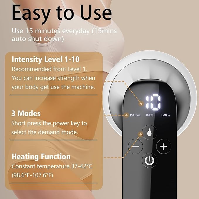 cotsoco Handheld Body Sculpting Tool Cellulite Massager,Cordless Deep Tissue Massager for Belly,Waist, Leg, Butt,Arm.Relaxation Gifts for Women and Moms