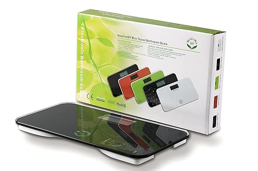 NewlineNY Auto Step On Super Mini Travel Bathroom Scale, 5.25" x 8.5" SBB0638SM: Green