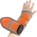 Cordless Wrist Heating Pad for Pain Relief, Heated Wrist Brace Wrist Massager Wrap for Arthritis, Rechargeable Heated Hand Heating Pad Massage for Carpal Tunnel (Grey)