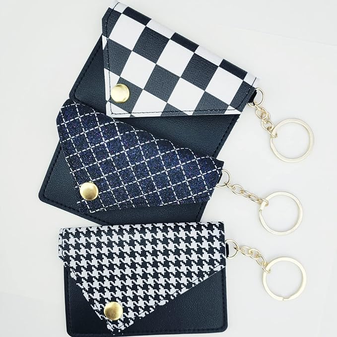 Birth Control Pill Case Keychain Envelope Shape (Shiny Check)