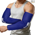 Suzzipad 2 Pack Extended-Length Elbow Ice Pack for Pitchers, Flexible Arm ice Pack Sleeve, 360° Reusable Gel Wrap for Upper Arm, Wrist, Shin Splint, Tendonitis and Golfers Relief, Blue, Large