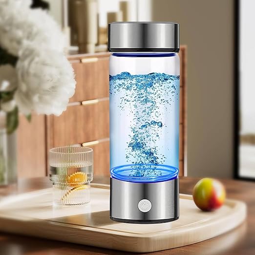 Hydrogen Water Bottle, Portable Hydrogen Water Bottle Generator with SPE PEM Technology Water Ionizer, Hydrogen Water Machine Improve Water for Home, Office, Travel, Exercise