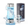 Hydrogen Water Generator Bottle 460ml Rechargeable SPE/PEM Ionizer for Seniors & Family Health, Antioxidant Hydrogen Water in 3 Mins, Portable Wellness Bottle for Daily Home Use