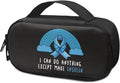 Rnyleeg Insulin Cooler Travel Case Blue Ribbon Insulin Bags for Women Reusable Diabetic Bags for Supplies Black Medicine Storage Bag