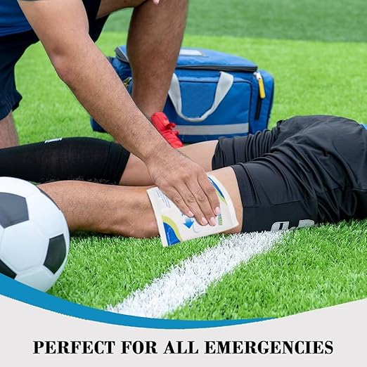Primacare PCP-69 Instant Cold Packs (6” x 9”) – 24 Disposable Ice Packs with Non-Woven Covers for Pain Relief, Swelling, Inflammation, Sprains, Toothaches, First Aid, for Athletes & Outdoor Activities