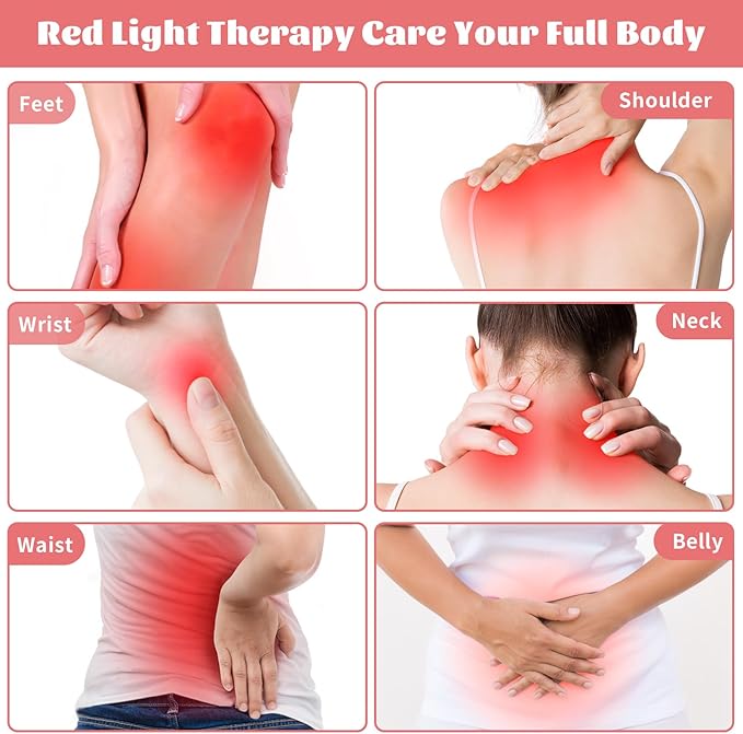 135 Red Light Therapy for Face and Body, Multifunction Red Light Therapy with Stand, Dual Different LEDs(660nm& 850nm) Light with Belt and Stand