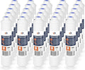 Aquaboon Inline Water Filter for Refrigerator 25-Pack of Inline Post/Carbon Polishing Water Filter Catridge for Reverse Osmosis System Standard Size (Jaco fitting)
