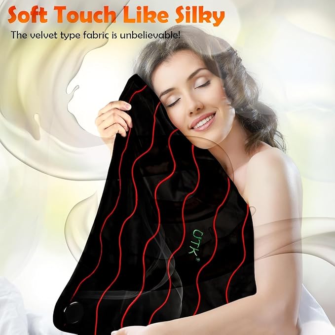 UTK Large Far Infrared Heating Pad for Back Pain Relief, Weighted Electric XL Heating Pads with Tourmaline for Neck&Shoulder, Period Cramps, Gifts for Women Mom Elder, Hot to 161℉, Auto Off, 20x24''