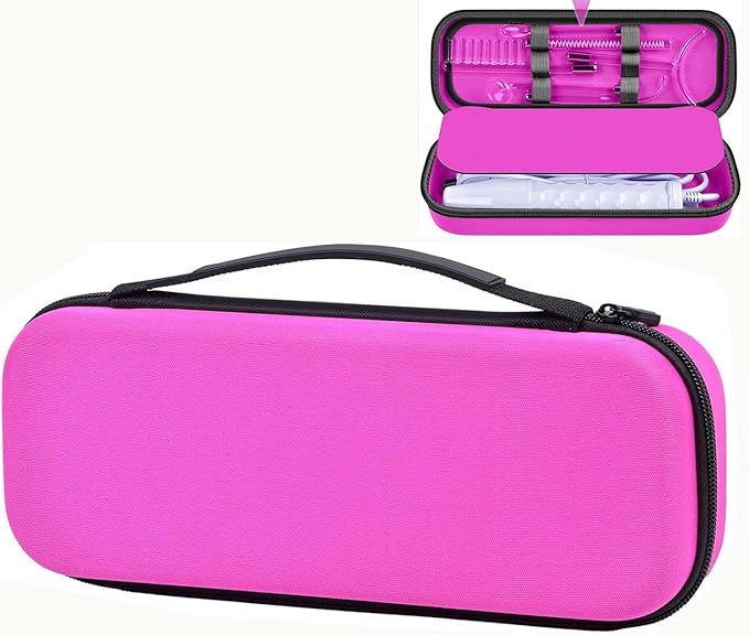 Case Compatible with Houzzi/for NuDerma/for Signstek/for APREUTY/for FAZJEUNE/for NewWay Professional Clinical Portable Handheld High Frequency Skin Wand Machine, 6 Neon & Argon Wands (Box Only)-Red