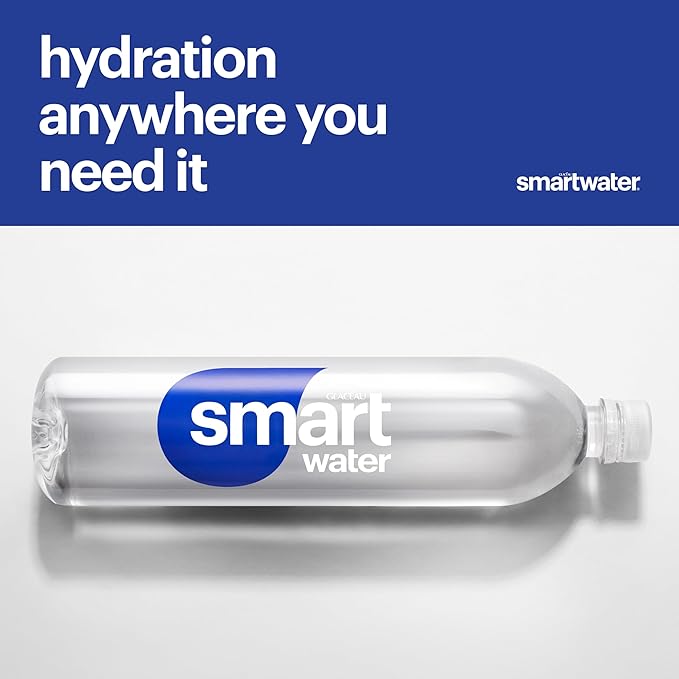 Smartwater vapor distilled premium water , 16.9 Fl Oz (pack of 6)
