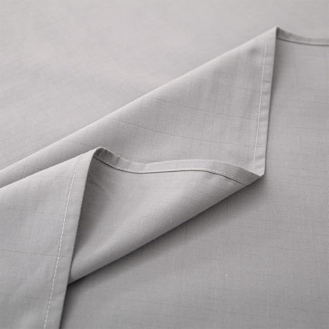Grounding Sheets Queen Size, Organic Cotton + Silver Yarn, Conductive Earthing Flat Sheets for Better Sleep