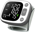 Oklar Blood Pressure Monitors for Home Use Rechargeable Wrist Digital BP Machine Cuff with LED Backlit Display, Voice Broadcast, 240 Memory Storage for 2 Users with Carrying Case, Grey