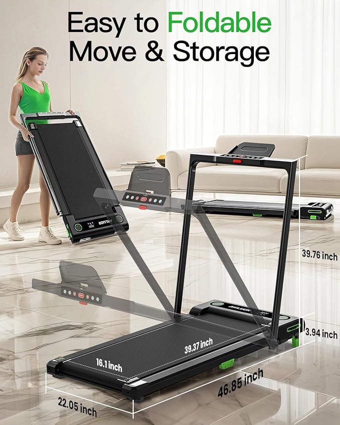 Walking Pad with Incline, Akluer Incline Treadmills for Home, 2.5 HP Under Desk Treadmill Small with Remote Control, Walking Pad Small Treadmill with LED Display