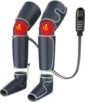 SLOTHMORE Leg Massager for Circulation and Pain Relief, Air Compression Foot Massager with 3 Heat Levels 4 Modes, 4-in-1 Foot Calf Knee & Thigh, Knee Heating Therapy, Gift for Mom Dad