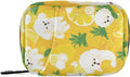Poodle and Lemon Yellow Travel Pill Organizer Case Box Container Weekly Portable Vitamin Medicine Holder Storage Bag with Zipper Removable
