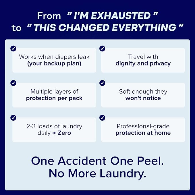Peelaways Waterproof Disposable Bed Sheets – As Seen On Shark Tank | 5-Layer Absorbent Wellness Sheets for Elderly, Homecare, Hospital Use and Travel