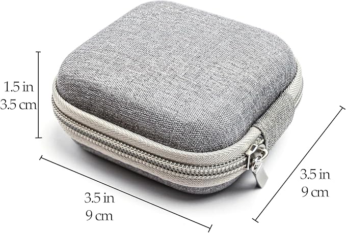Navan Multi-Functional Eye Drops, Medicine & Travel Accessories Organizer - Hardshell EVA Compact Carry Case - Loops & Mesh Pocket for Daily Pills, Charging Cables & Batteries by Clinical Experts