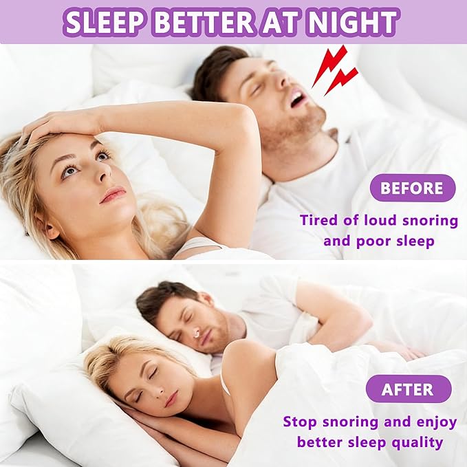 Anti Snoring Devices (8 Pack), Adjustable Silicone Snoring Solution, Anti Snoring Nose Clip, Effectively Relieve Snoring, Stop Snoring for Men and Women, Clear