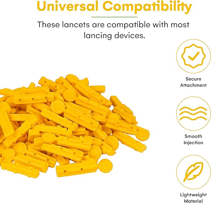Care Touch Lancets for Diabetes Testing - 30 Gauge Diabetic Lancets for Blood Testing and Glucose Testing - Fits Most Lancing Devices - Sterile, Single Use 30g Blood Sugar Lancets - 300 count