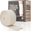EVERLIT 560D Cotton Blend Elasticated Tubular Support Bandage | Latex-Free, Extra-Thick Breathable Stockinette for Wrist, Hand | Moderate to High Compression for Sensitive Skin (Size C: 2.75" x 11 yd)