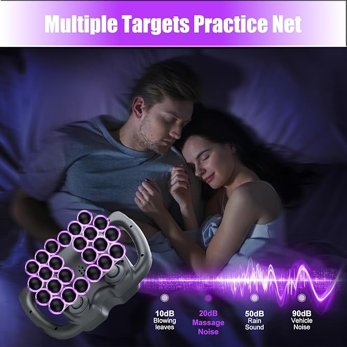 24 Head Massage Gun Deep Tissue Percussion Muscle Massager - 99 Speeds 9 Modes Handheld Electric Back Massager for Athletes, Quiet Fascia Gun for Neck Shoulder Pain Relief, Gifts for Men Women