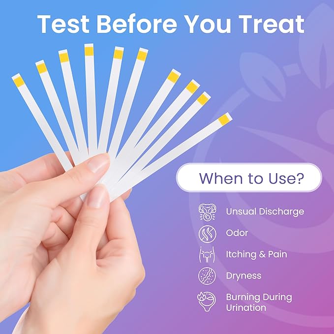 Pelvana Vaginal pH Test Strips for Women – 100 Strips, at-Home BV and Yeast Infection Test Kit, Vaginal pH Tester to Differentiate Between Conditions