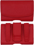 Classic Carry Pouch case with Belt Clip for Freestyle Libre 3 /Freestyle Libre 2 (Continuous Glucose Monitor) (RED/HORIZONTAL1)