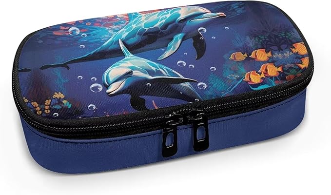 Ocean Dolphin Insulin Cooler Travel Carrying Case, Portable Diabetes Cold Medication Organizer, Upgraded Chill Pill Insulation Bag for Insulin Pen Syringes Needle Kits Holder