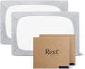 REST® Evercool®+ Cooling Fitted Sheet, Split King, Light Gray, 13’’Deep (Stretched up to 15’’) Silver Infused Cooling Bedding for Hot Sleeper and Night Sweat, for Fresh and Hygienic Sleep