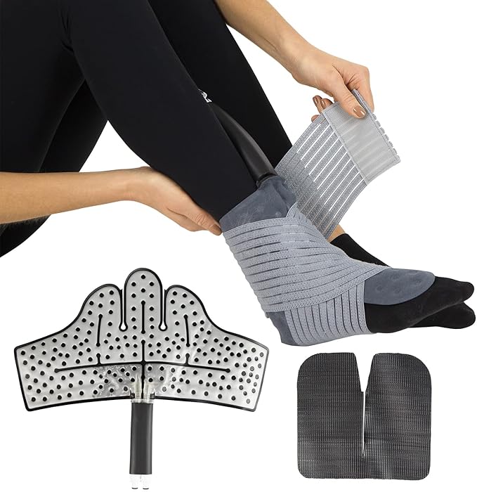 Vive Cold Therapy Machine Replacement Pads for Ankle - Flexible Ergonomic Reusable Padding for Ice Cold Therapy - Pain Relief System - Ankle Adjustable Device Accessory to Reduce Swelling (Pads Only)