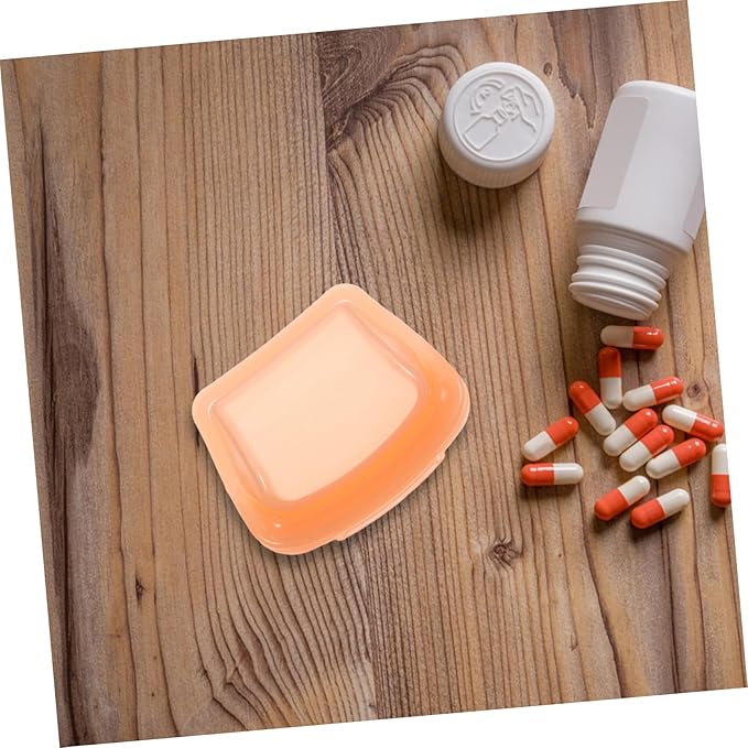 Portable Medicine Pouch Small Travel Pill Bag Reusable Clear Silicone Organizer with Resealable Closure for Daily Medication Storage