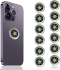 12 PCs Silver Phone Protection Stickers Neutralizers for Smart Phones/Tablets/Laptops/Computer/WiFi/Priner/TV Electronic Devices Stickers (Silver)