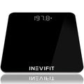 INEVIFIT Bathroom Scale, Highly Accurate Digital Bathroom Body Scale, Measures Weight up to 400 lbs. Includes Batteries