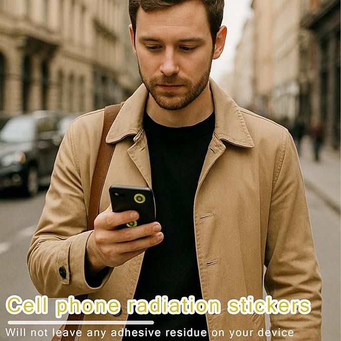 6 Pcs Emf Blocker for Cell Phone,Radiation Blocker,Emf Stickers for Cell Phone,A Practical Gift for Tech Lovers for Smart Phones/Tablets/Laptops Electronic Devices Blockers