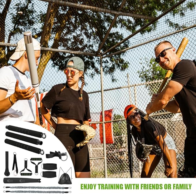 Baseball Resistance Trainer,Training Aid for Baseball Softball Pitchers,Interchangeable Grips to Build Arm Strength,Arm Bands for Baseball Players,Baseball Throwing Trainer,Great to Warm-Up
