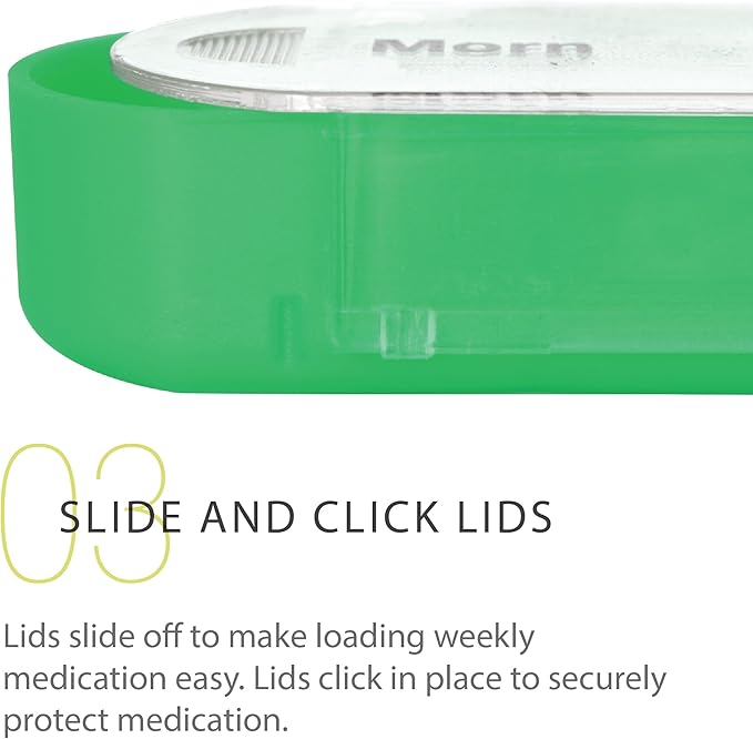 Pill Organizer Box - Weekly Case with Pill Splitter Cutter – Holder –Large Travel Medication Reminder Daily Am PM, Day Night Compartments 7 Day–Medicine Dispenser Twice, 3, 4 Times a Day