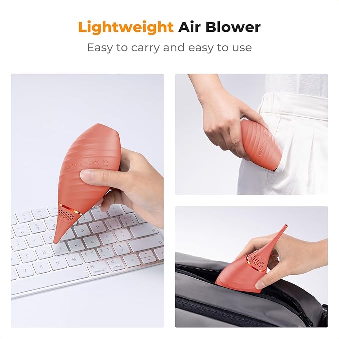 K&F CONCEPT Air Blower, with Long Nozzle/Short Nozzle Switch Design, Single Air Intake Camera Lens Blower, for Digital SLR Lens Sensor LCD Screens Musical Instruments Keyboards Telescope Filters