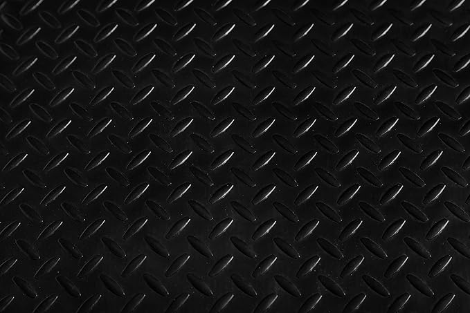 Tapetes Niva® Anti Fatigue Mat, Diamond Plate Non-Slip Finish, Foam Interior. for Profesional Kitchen, Garage or Industrial use, (Black, 36" L x 24" W x 0,82" Th)
