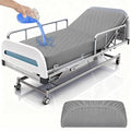 1 Pack Hospital Bed Sheet Set,Hospital Fitted Bed Sheets for Home Use & Hospital Care Beds,Waterproof Fitted Sheets with Elastic All Around,Reusable and Machine Washable,36" x 84" x 14"(Grey)
