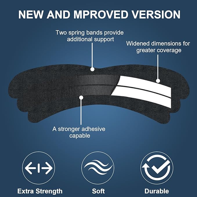 Nasal Strips for Snoring - Extra Strength Nose Strips for Breathing - Nose Tape for Sport, Work and Sleep - Anti Snoring Strips Help Stop Snoring (Black-100 PCS)