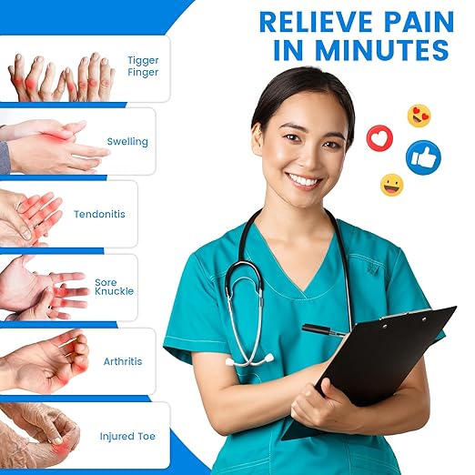 4PCS Finger and Toe Cold Gel Ice Pack,Lasting Cold Compress,Reusable Non-Toxic Finger Compression Sleeve Therapy for Finger and Toe Injuries,Arthritis,Swelling,Tendonitis,Gout or Sprain