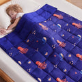anfie Weighted Blanket Kids(48"x72" 10lbs) Weighted Blanket Cooling Blanket for Sleeping,Throw Size Breathable Blanket with Premium Glass Bead(Blue Ocean)