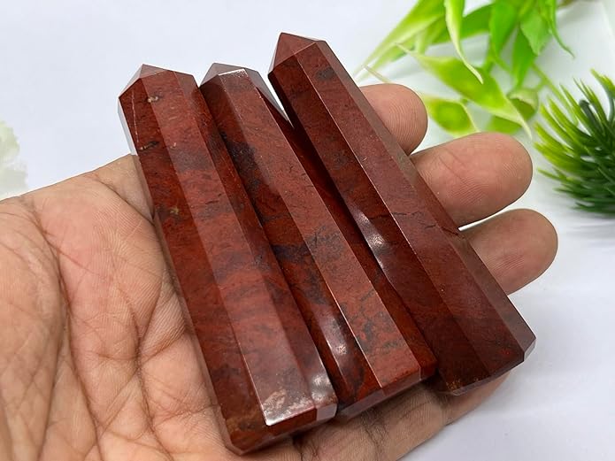 WholesaleGemShop 3 Inch Gemstones Obelisk Tower Jumbo Facet Aura Rock Crystal Natural Polished Earth Wand Spirit