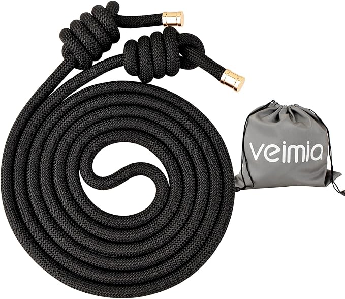 veimia Flow Rope for Fitness High Performance Double Woven Workout Rope Adjustable Flow Jump Rope for Men Women Training Indoor Outdoor Cardio Exercise Rope for beginner
