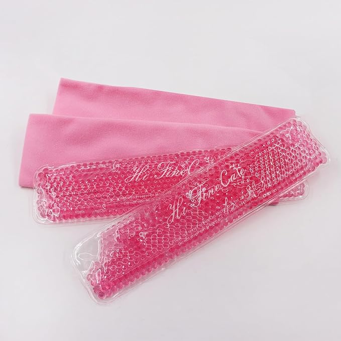 2 PCS Reusable Perineal Cooling Pad, Hemorrhoid and Perineal Ice Packs, Postpartum and Hemorrhoid Pain Relief, Hot & Cold Packs for Women After Pregnancy and Delivery(10X2.4in) Washable Sleeves