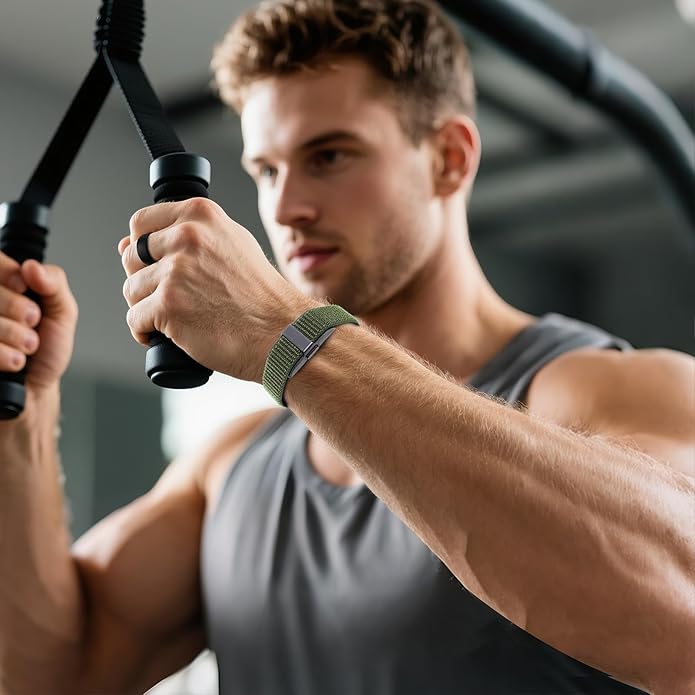 3-Pack Nylon Loop Sport Replacement Bands Compatible with Hume Health Band, Soft Breathable Adjustable Wrist Band for Hume Band Replacement Strap Wristband for Fitness Tracker Women Men