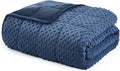 L'AGRATY Weighted Blanket for Adult - 60"x80" 20lbs Minky Dots Heavy Blanket with Glass Beads Soft Breathable for All-Season Summer Fall Winter Thick Comfort for Sleeping