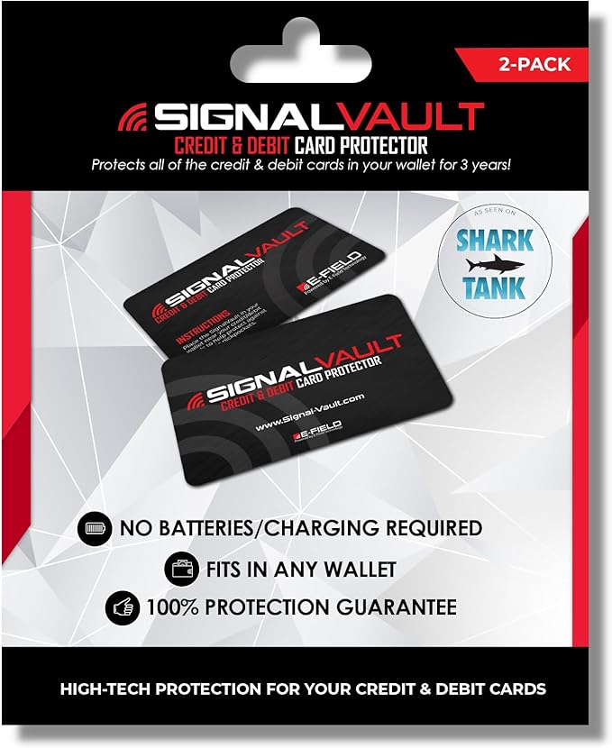 SignalVault Credit & Debit Card Protector - As Seen On Shark Tank
